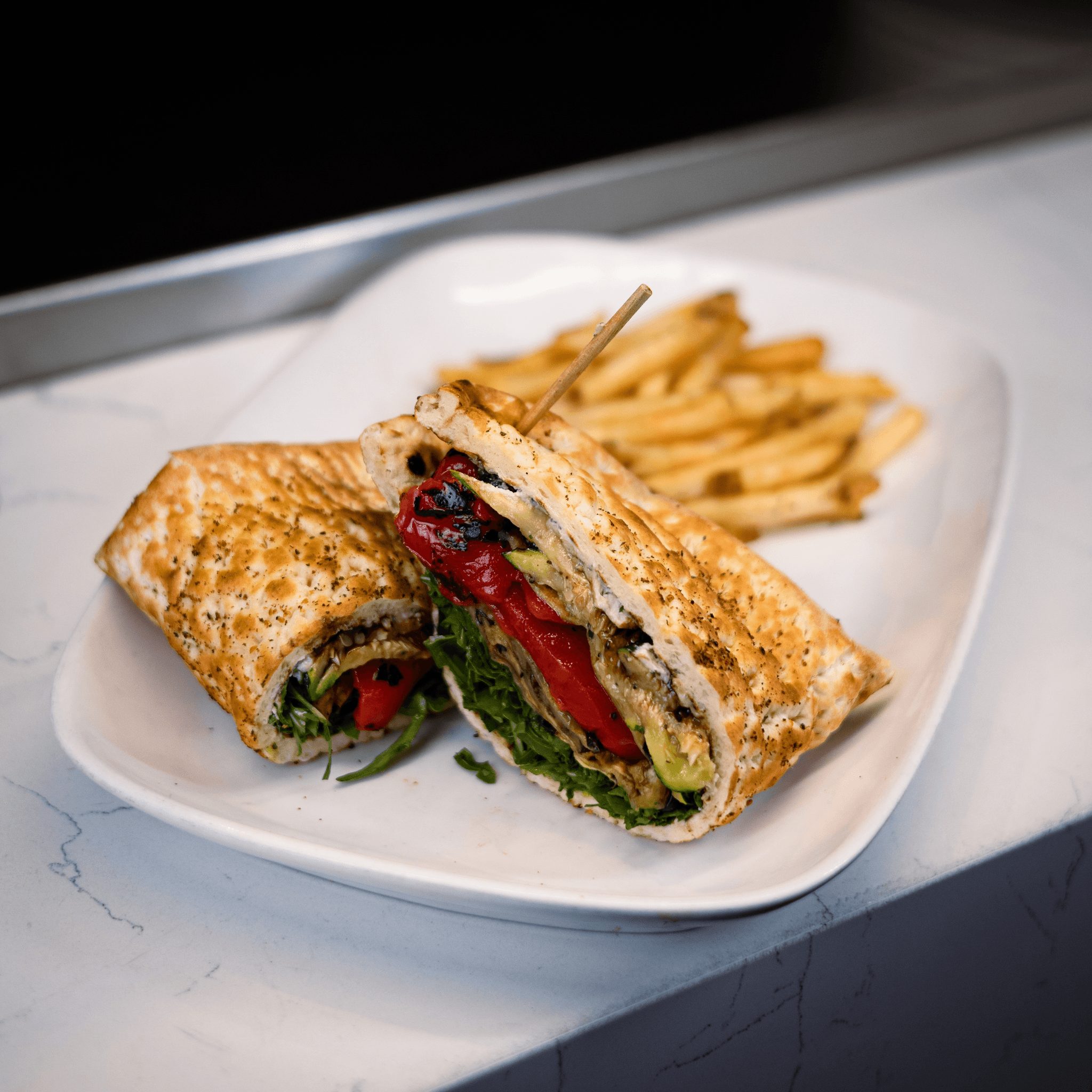 Roasted Vegetable Sandwich.