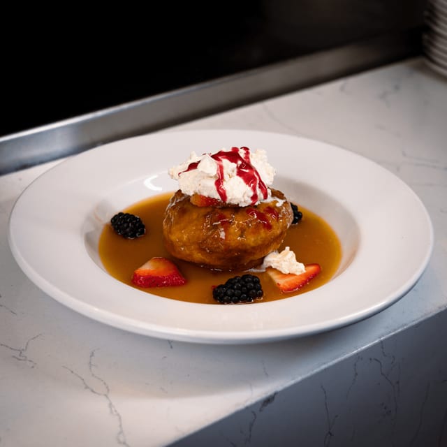 Peach Bread Pudding.